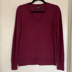 BANANA REPUBLIC Forever Sweater Size M Burgundy